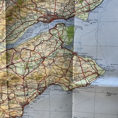 FIRTH OF FORTH Sheet 7 Fifth Series Ordnance Survey Quarter Inch 1964 colour map