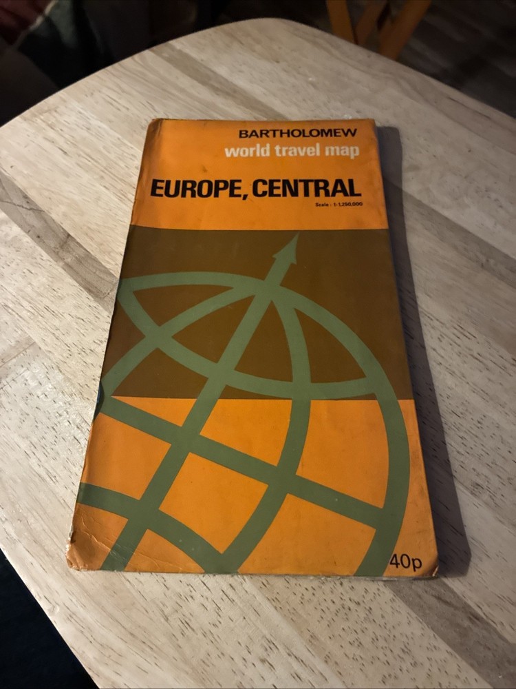 Bartholomew World Travel Map Europe Central