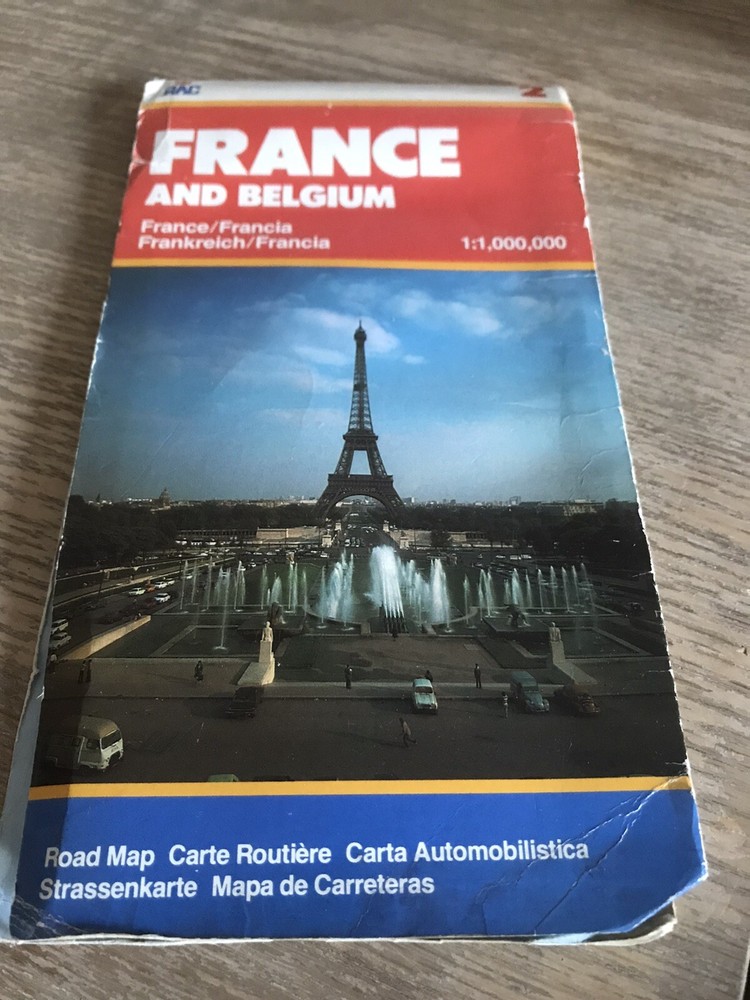 RAC Road Map Of France And Belgium