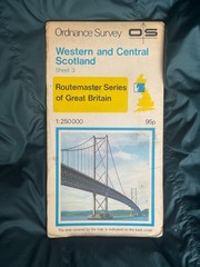 OS Ordnance Survey Map, RouteMaster no 3, 1979, Western & Central Scotland