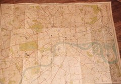Bartholomew’s Plan of London Central Area Coloured w/ Index to Streets c. 1908