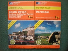 OL 20 28 SOUTH DEVON DARTMOOR, LOT EXPLORER ORDNANCE SURVEY MAPS OS