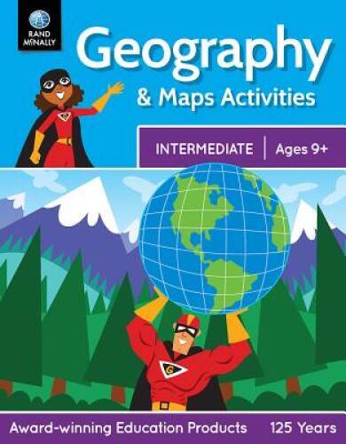 Rand McNally Intermediate Geography Map Activities Workbook – Paperback – GOOD