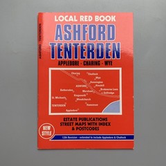 Ashford & Tenterden Street Plan Map 1998 Local Red Book 12th Edition