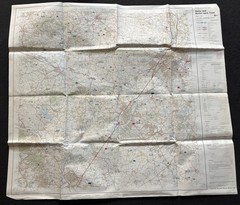 Ordnance Survey Landranger Map – Derby & Burton upon Trent – Sheet 128 – 1985