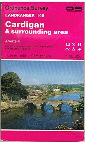 Cardigan and Surrounding Area (Sheet 145… by Ordnance Survey Sheet map, folded
