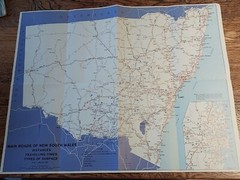 Department Of Main Roads NSW 1981 Vintage Road Classification paper folded map