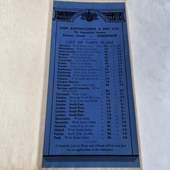 Shropshire Vintage Bartholomew’s Half-Inch Contoured cloth mounted Map Sheet 17