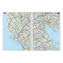 Western Balkans Road atlas Spiral bound 1:150K, planning driving, index, camping