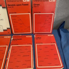 Job Lot Of Ordnance Survey Maps x12 1960s