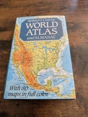 Webster’s Concise World Atlas And Almanac HC/DJ 1987 (80 Maps In Full Color)