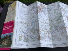 OS Ordnance Survey Landranger Map 153 Bedford, Huntingdon & area – 1992
