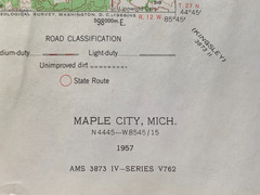 10 MI Geological Survey maps TRAVERSE CITY, EMPIRE, FRANKFORT, MANISTEE, MESICK