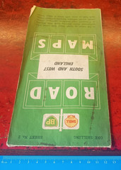 Vintage Shell BP Road Map Sheet No 2 South and West England – (BOX-D)