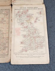 6 x Ordnance Survey Maps Mostly One Inch Maps