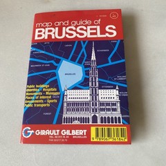 Map And Guide Of Brussels & surroundings, Girault Gilbert VINTAGE