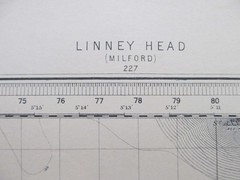 VINTAGE GEOLOGICAL MAP LINNEY HEAD PEMBOKESHIRE SHEET 244 GEOLOGICAL SURVEY 1921