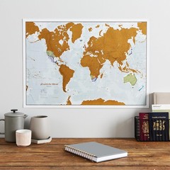 Scratch the World Travel Map A2 – Detailed World & UK Scratch Off Poster Gift