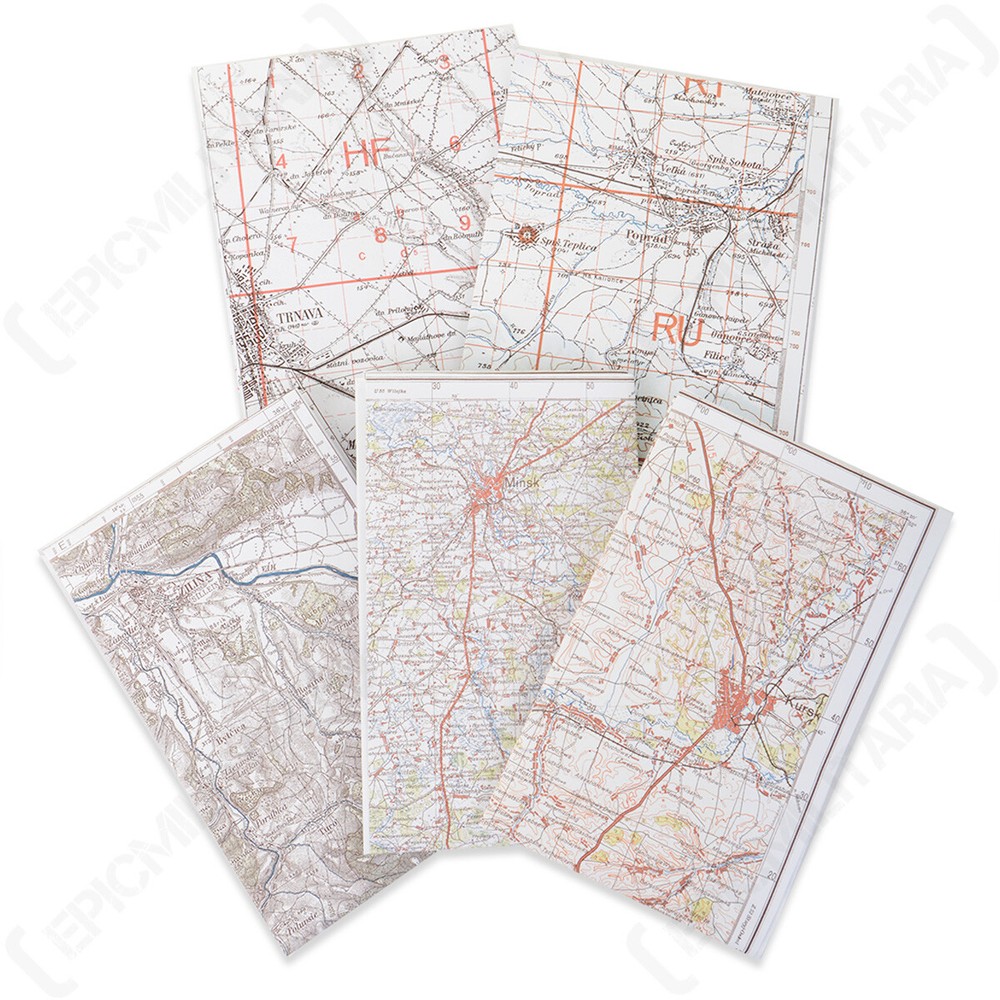 WW2 German Historical Folded Maps – Germany Military Army Gift New
