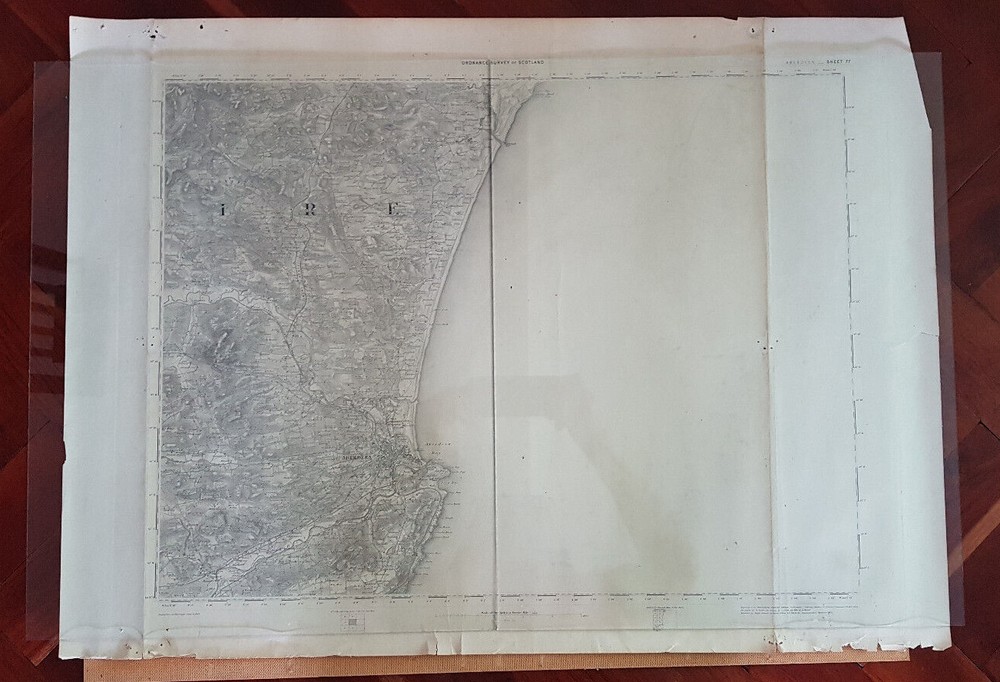 Antique Ordnance Survey of Scotland – Sheet 77 Aberdeen – September 1872