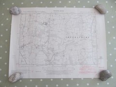 VINTAGE OS MAP ST HUGHS MONASTERY AREA SUSSEX 1952 SIX INCHES – ONE MILE