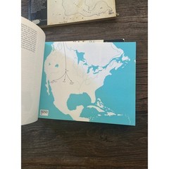 Vintage Penguin Atlas History Book Lot Medieval Modern North America Maps Study