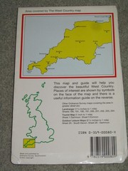 OS Ordnance Survey 3.3m – 1″ Holiday Map & Guide – the West Country – 1986