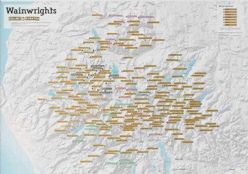 Wainwright Summits Collect and Scratch Print (Map) (UK IMPORT)