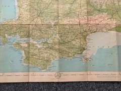 Vintage Pembroke Bartholomew’s Reduced for Tourists & Cyclists CLOTH Map
