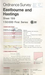 OS 1:50,000 First Series map 1974 – Sheet 199, Eastbourne and Hastings