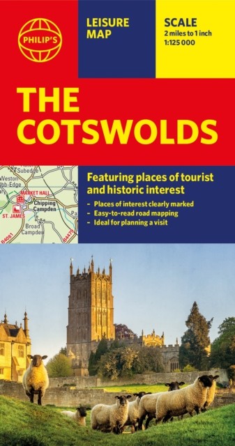 Philip’s The Cotswolds Leisure and Tourist Map by Philip’s Maps (Sheet map)