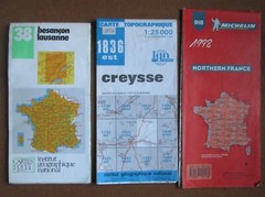 6 x Vintage Folding Road Maps France Michelin Insight Flexi Etc Job Lot Bundle