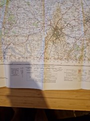 Ordnance Survey Map Of Great Britian – GLOUCESTER AND MALVERN – 1955 – 1/63360