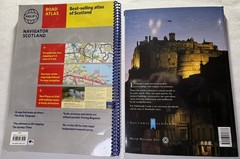 Scotland Travel Bundle Road Atlas + Edinburgh Castle Guide Map Book Set