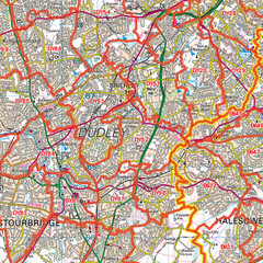 (G124) Map of Wolverhampton Postcodes, Postcode Sectors Map of Wolverhampton