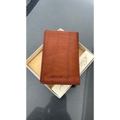 Eddie Bauer Leather Collection National Parks Atlas and Journal Brown Leather