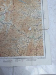 Bartholomew’s Paper Maps X2 Oxford & Mid Wales Contoured Half Inch Vintage