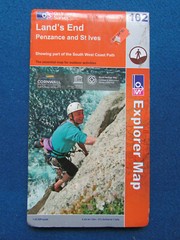 Ordnance Survey Map – Lland’s End – Penzance & St Ives – 2009 – Folded