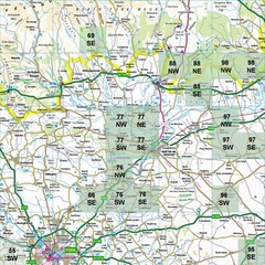 Ordnance Survey 6 Inch (1:10,560) folded maps of North & East Yorkshire (1950s)