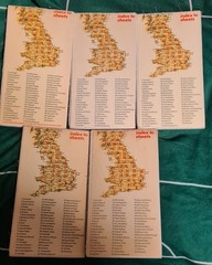 BARTHOLOMEW Half Inch Cloth Maps x5 1970s Vale of Severn Oxford Essex Herts ER