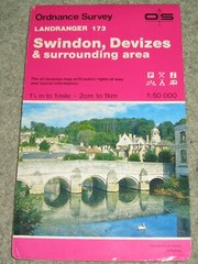 OS Ordnance Survey Landranger Map Sheet 173 Swindon & Devizes area – 1985 edn