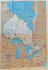 CANADA Quebec BC Ontario, Lot of 8, National Geographic Educational Maps Posters