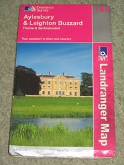 OS Ordnance Survey Landranger Map Sheet 165 Aylesbury & Leighton Buzzard – 2002