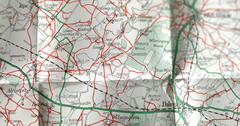 Vintage “Geographia” Ramblers Map No 8 Country Round EASTBOURNE
