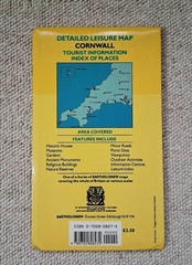 BARTHOLOMEW Folding Map CORNWALL *VGC*