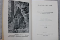 1952 HAYNES GUIDE YELLOWSTONE NATIONAL PARK – FOLD-OUT MAP – K 3460