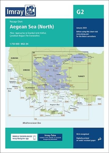 Imray G Series G2 Aegean Sea (North) (Map) G Chart