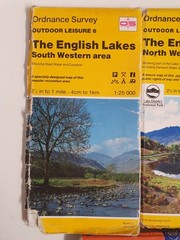 JOB LOT 7 EXPLORER MAPS ORDNANCE SURVEY 1:25,000 SNOWDON LAKES COTSWOLDS BRITAIN