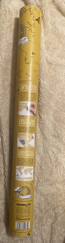 Scratch Map – Large Poster / Global Scratch Travel Map – Luckies – New & Sealed