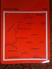 OLD OS MAP WESTON SUPER MARE BRISTOL BURNHAM GLASTONBURY CLEVEDON WEDMORE WELLS